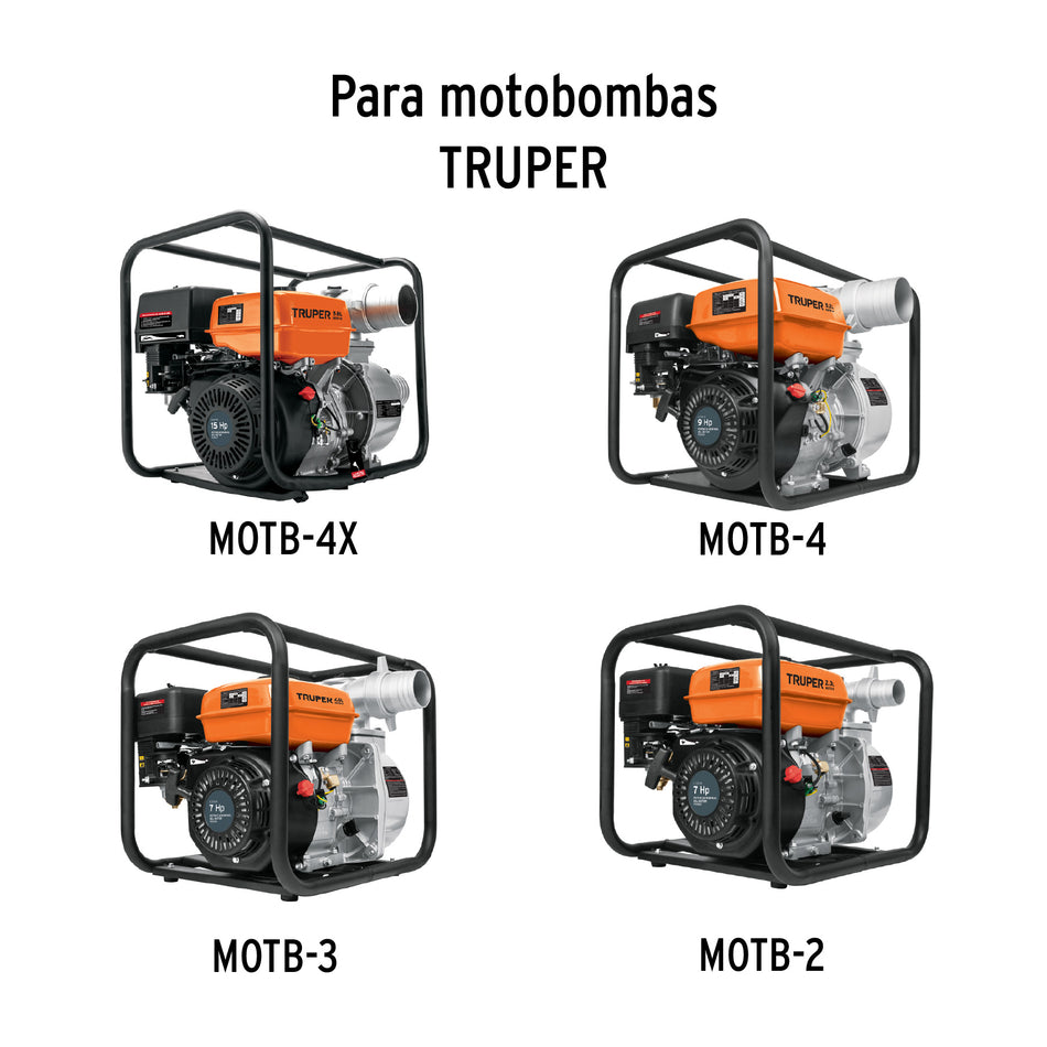 Tapón de gasolina para motobomba, Truper, 101138