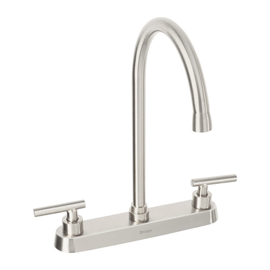 Mezcladora para fregadero, manerales palanca, satín, Tubig, 46772