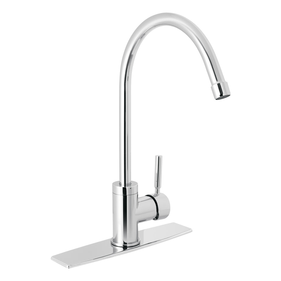 Monomando para fregadero, cuello alto, cromo, Foset Tubig, 46765
