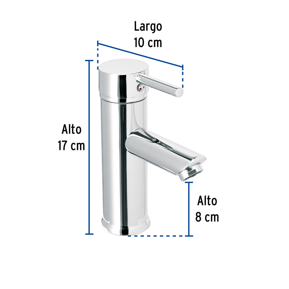 Monomando corto cromo para lavabo, Foset Tubig Caja con 2, 47790