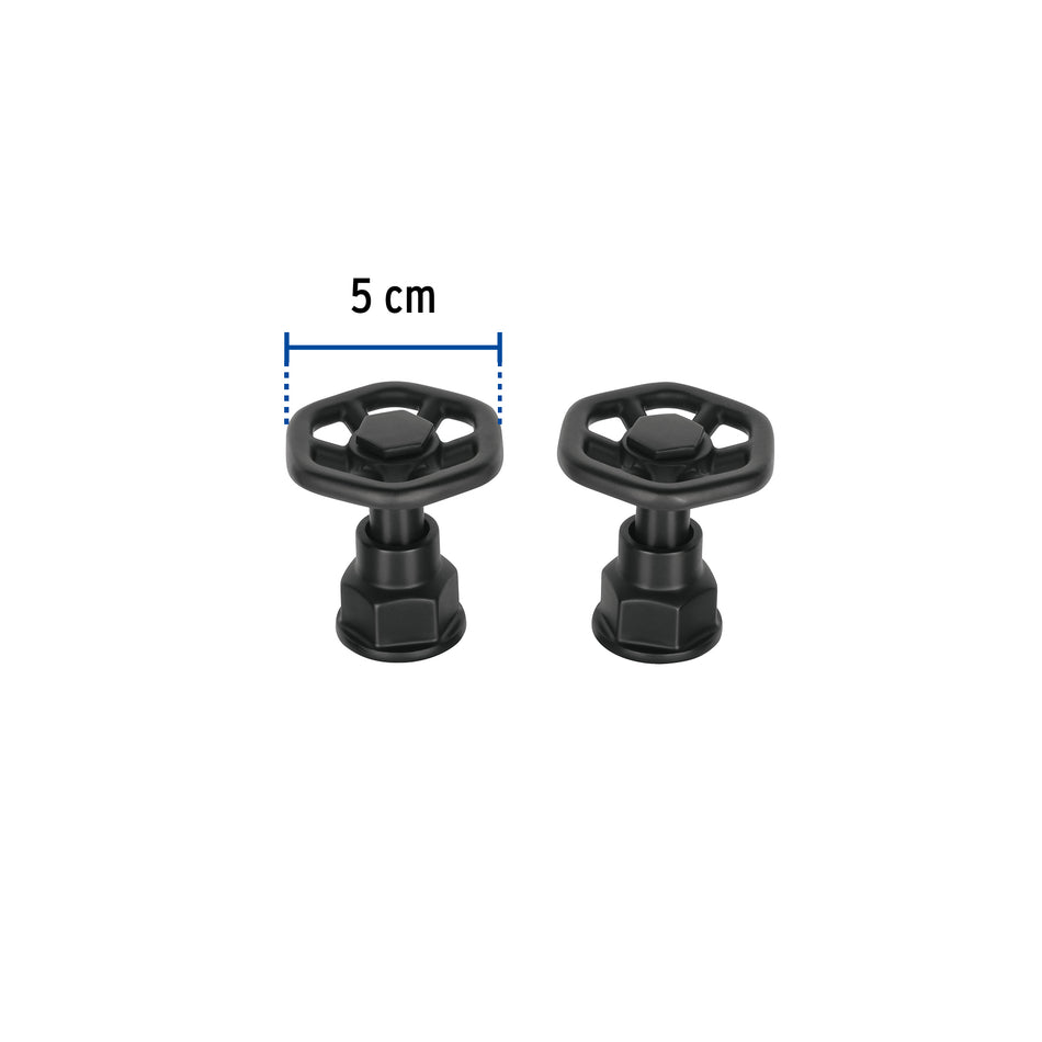 Juego de 2 manerales para mezcladora, volante, negro, Tubig, 46871