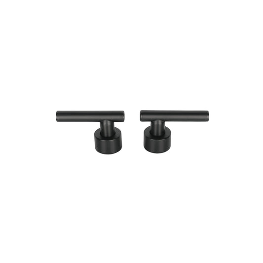 Juego de 2 manerales para mezcladora, palanca, negro, Tubig, 46868