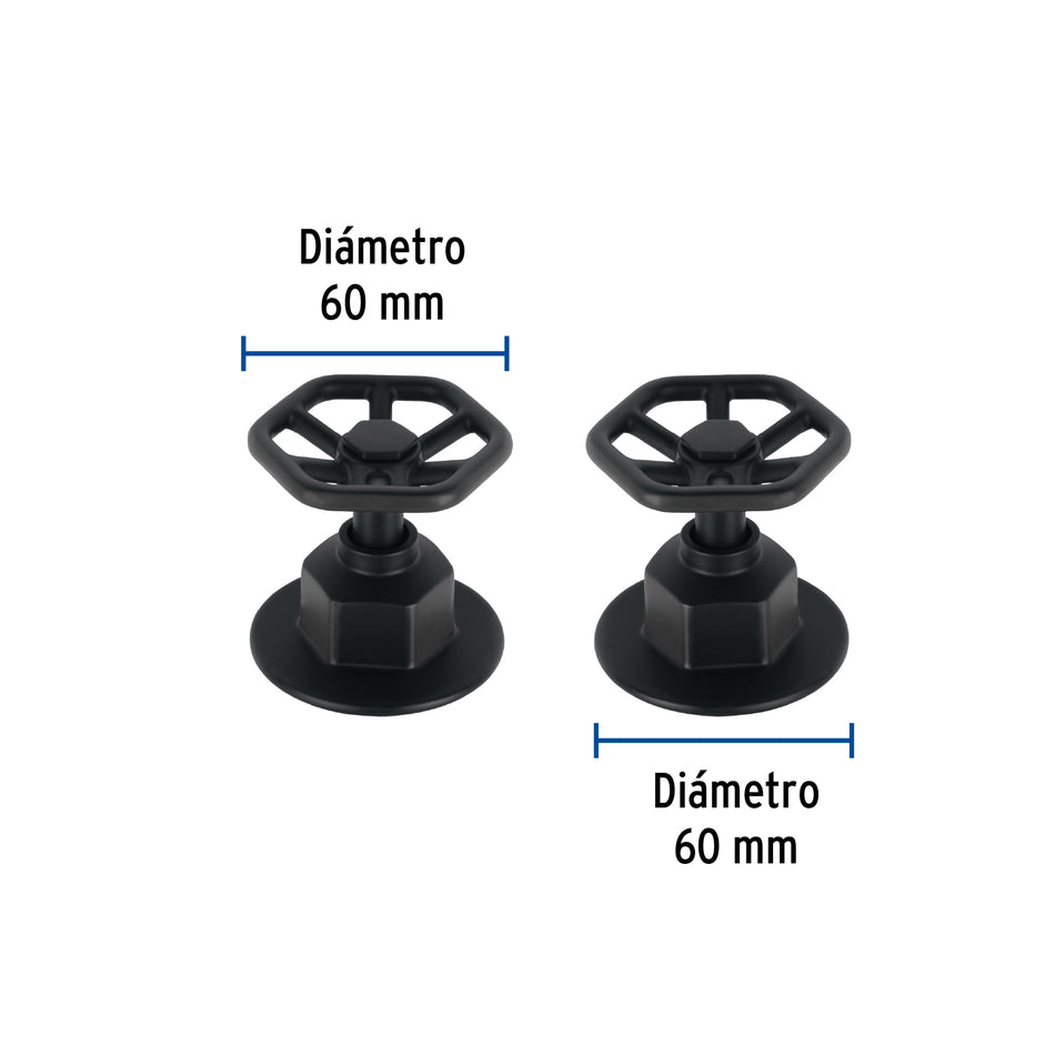 Juego de 2 manerales para regadera, volante, negro, Tubig Caja con 4, 46880