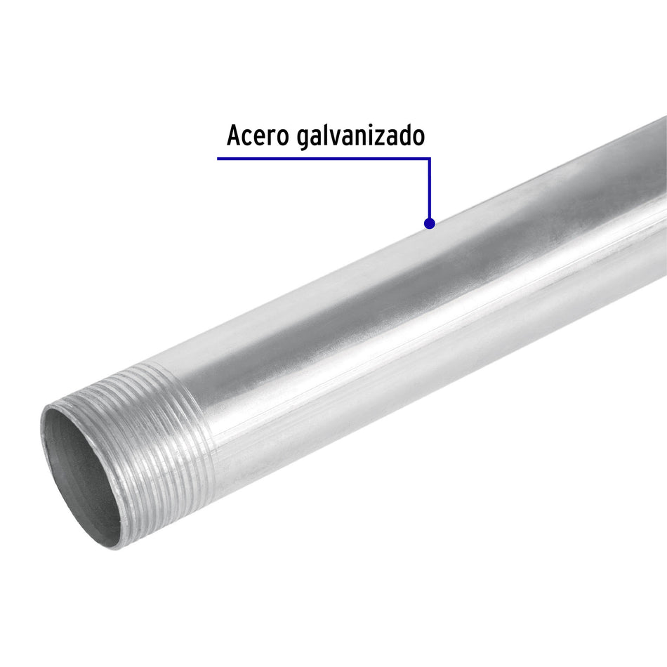 Tubo Conduit 1 1/4' para mufa, pared gruesa (0.9 mm), 3 m Caja con 5, 47233