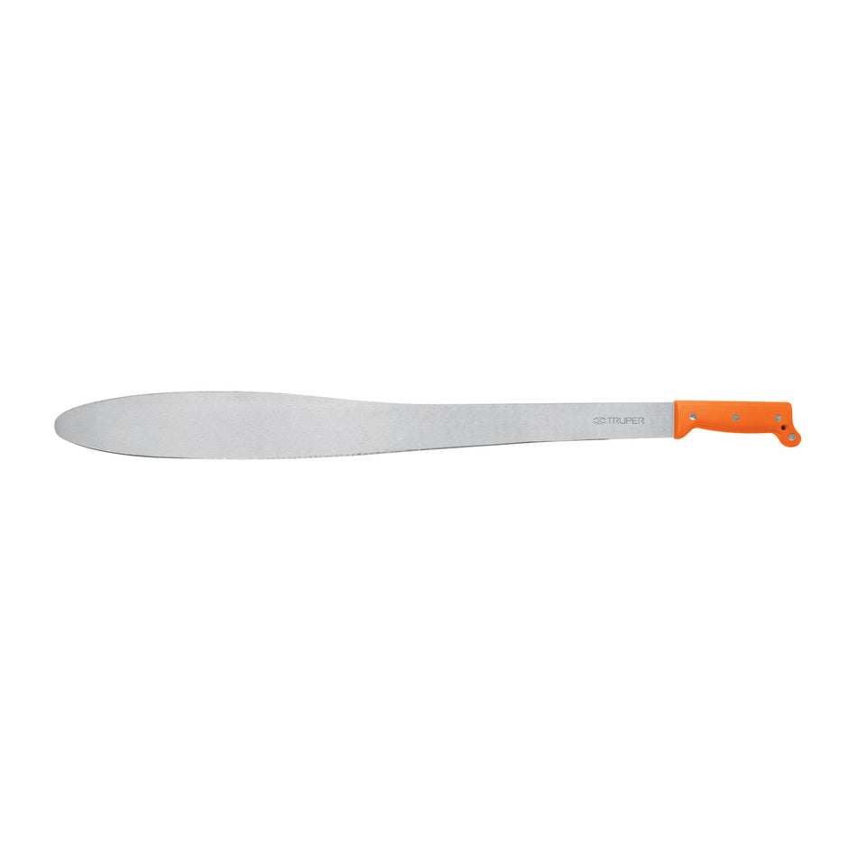 Machete Caguayano 27' cacha naranja remachada, Truper Caja con 4, 15880
