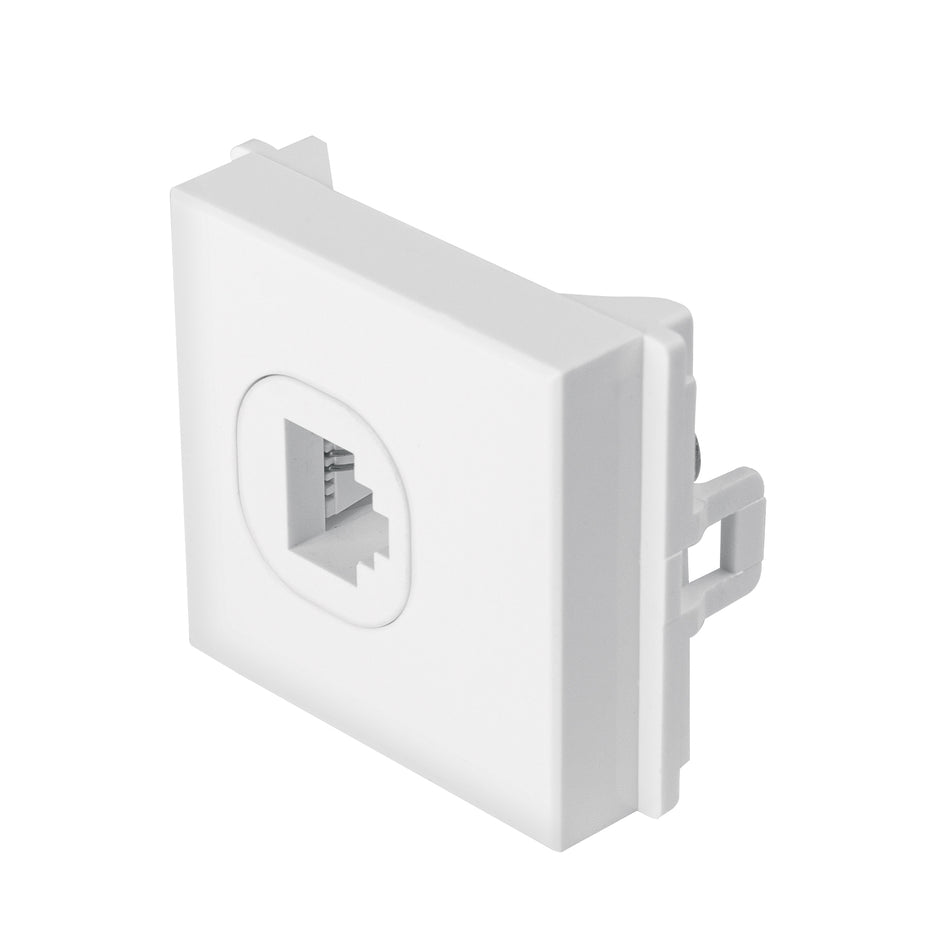 Toma de teléfono de 1.5 módulos, línea Toledo, Basic Caja con 10, 29049