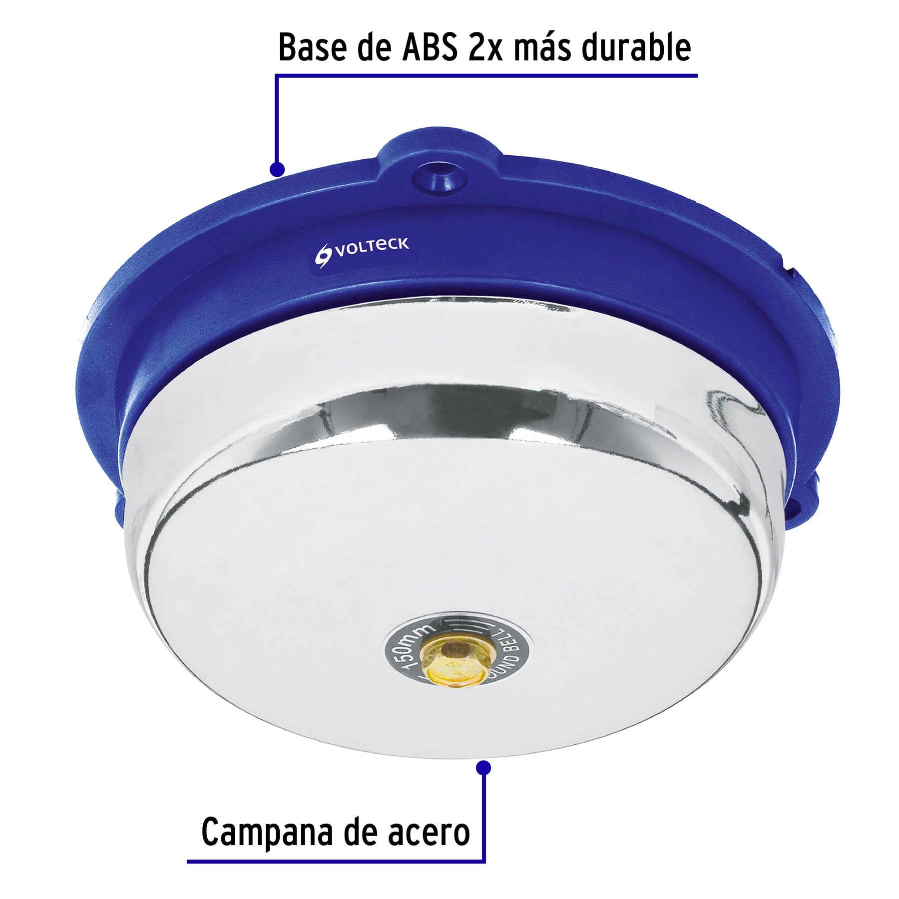 Timbre tipo campana de 6', Volteck, 46609