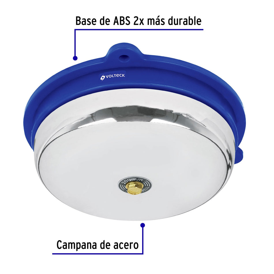Timbre tipo campana de 8', Volteck Caja con 4, 46610