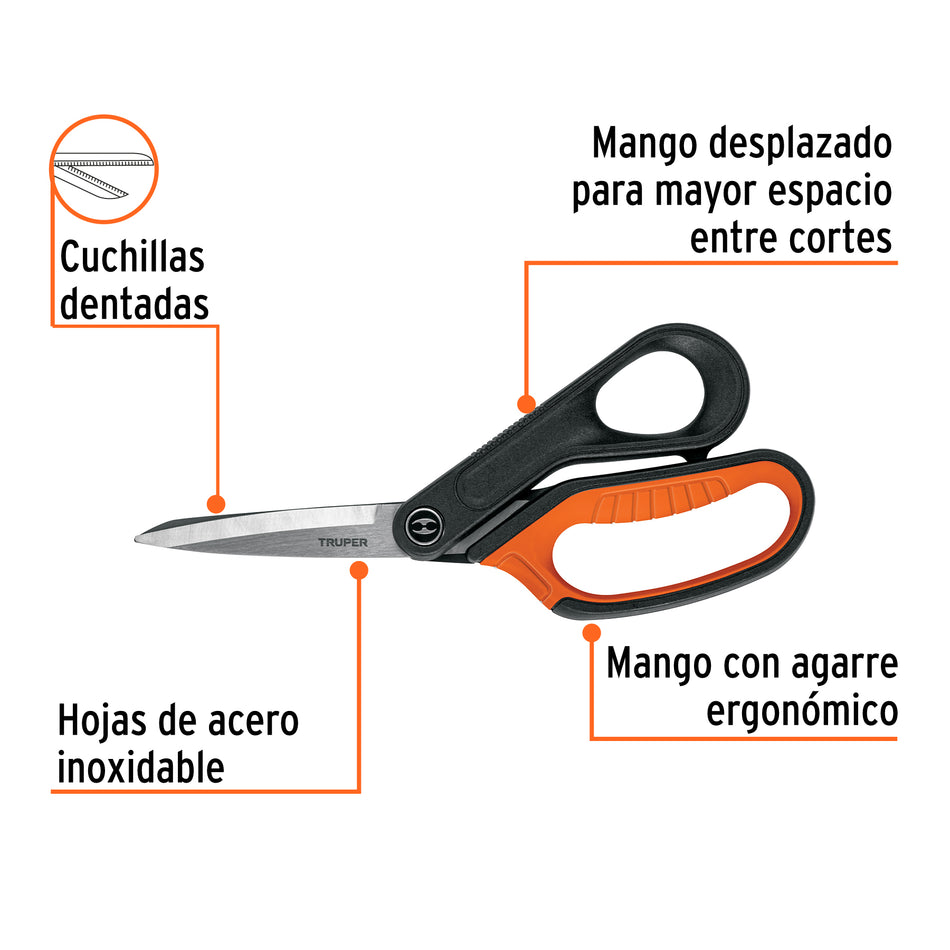 Tijera 8' multiusos de acero inox, profesional, EXPERT Caja con 3, 103713