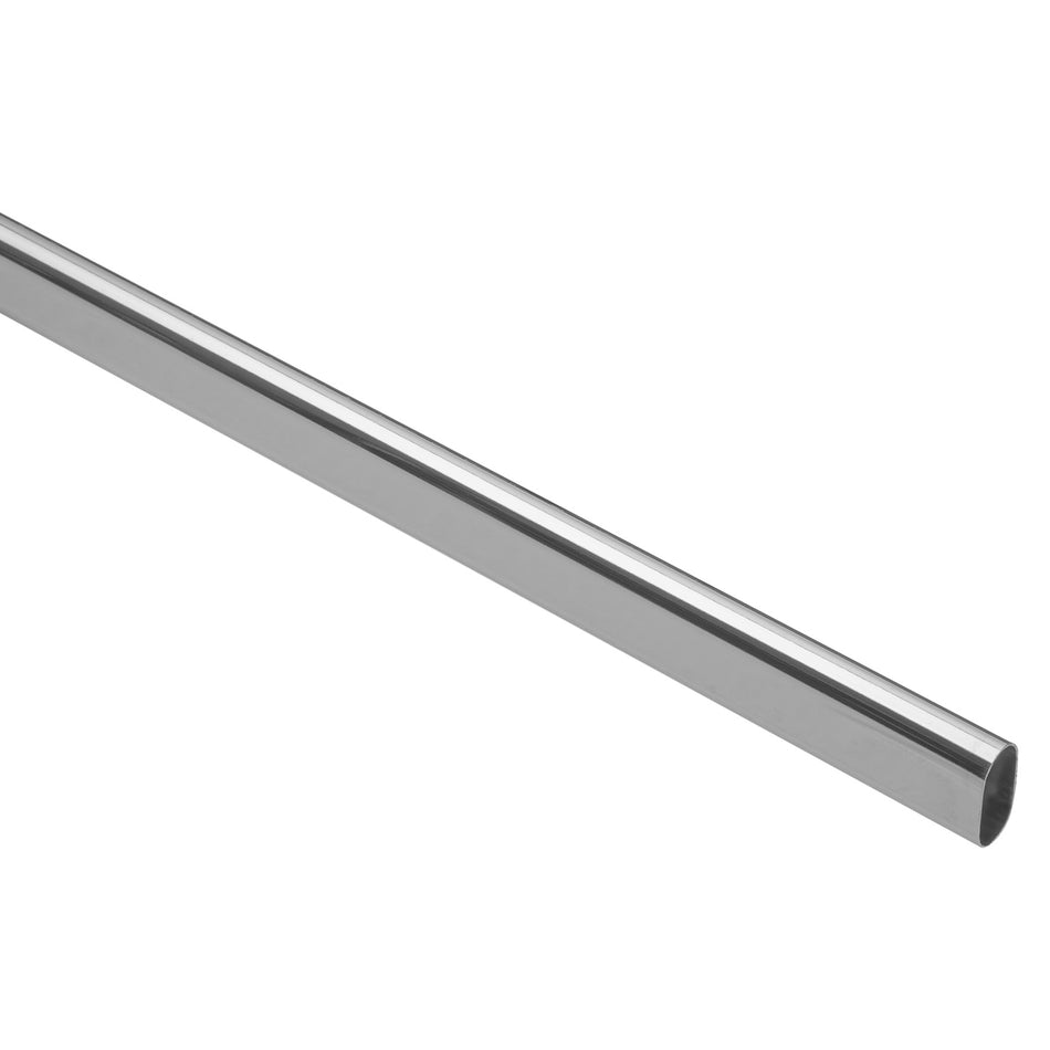 Tubo ovalado para clóset, 3 m, aluminio, Hermex Caja con 10, 45900