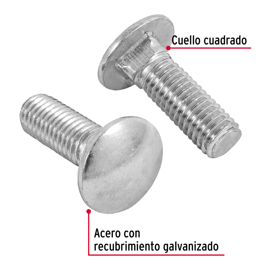 Bolsa con 30 tornillos 1/2' x 1-1/2' tipo coche, Fiero Caja con 3, 44747