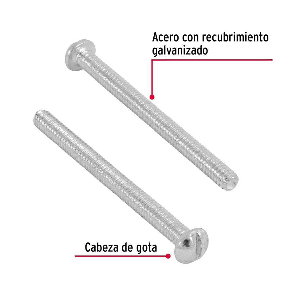 Bolsa con 300 tornillos 1/8' x 1-1/2' tipo estufa, Fiero Caja con 6, 44604