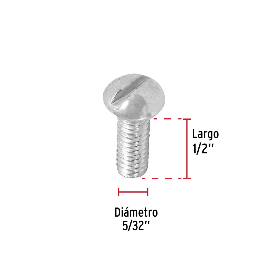 Bolsa con 450 tornillos 5/32' x 1/2' tipo estufa, Fiero Caja con 6, 44606