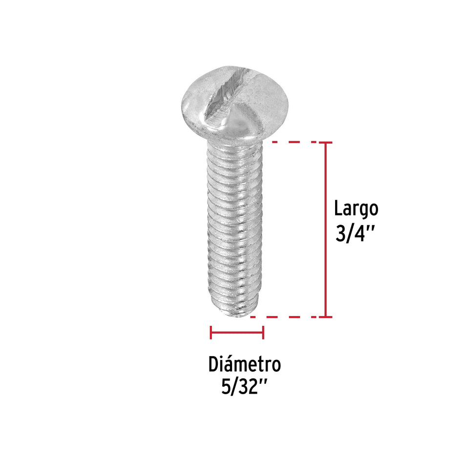 Bolsa con 350 tornillos 5/32' x 3/4' tipo estufa, Fiero Caja con 6, 44608