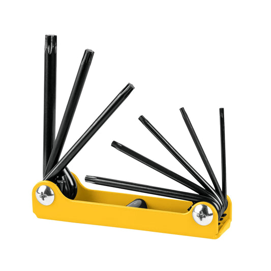 Juego de 8 llaves torx tipo navaja, cuerpo de lámina, PRETUL Caja con 6, 21395