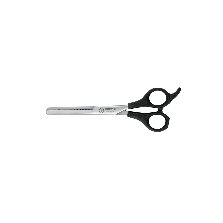 Tijera 6-1/2' acero inox, degrafilado, para estilista,PRETUL Caja con 6, 27087
