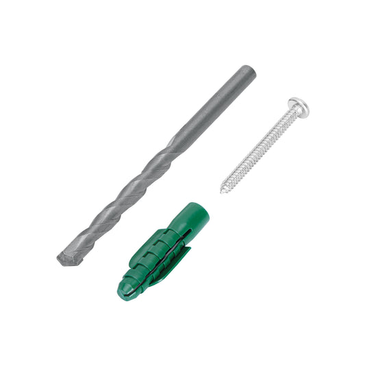 Kit de 20 taquetes 1/2' con pijas #14 y 1 broca 1/2', Fiero Caja con 10, 40162