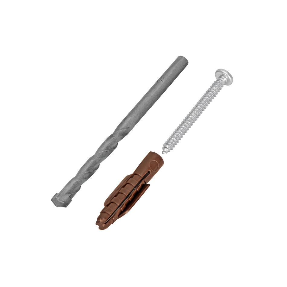 Kit de 20 taquetes 5/16'con pijas #10 y 1 broca 5/16', Fiero Caja con 10, 40160