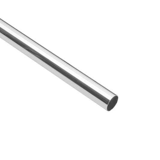 Tubo redondo para clóset,1.2 m, acero cromado, Hermex Caja con 10, 45895