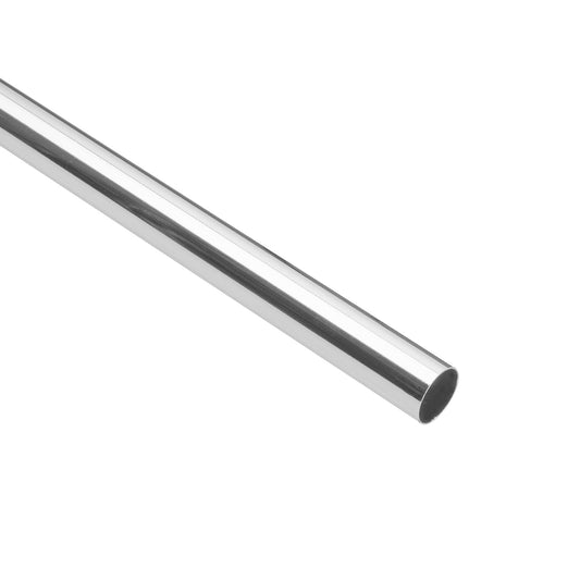 Tubo redondo para clóset,1.5 m, acero cromado, Hermex Caja con 10, 45894