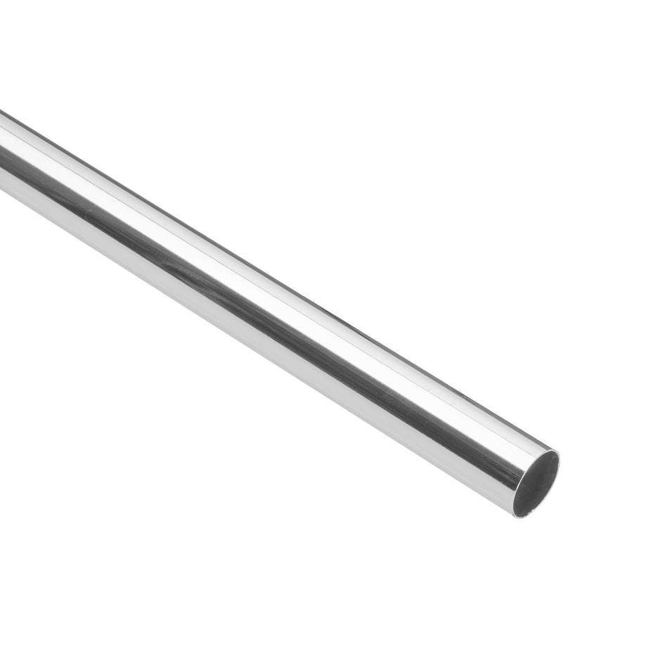 Tubo redondo para clóset, 1.8 m, acero cromado, Hermex Caja con 10, 45893