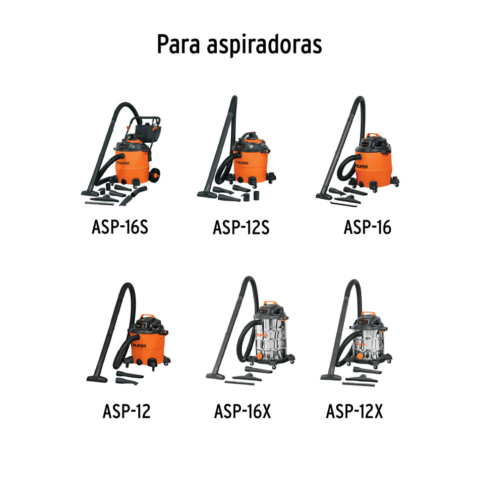 Tubo de extensión para aspiradoras 12 y 16 gal, Truper, 12086