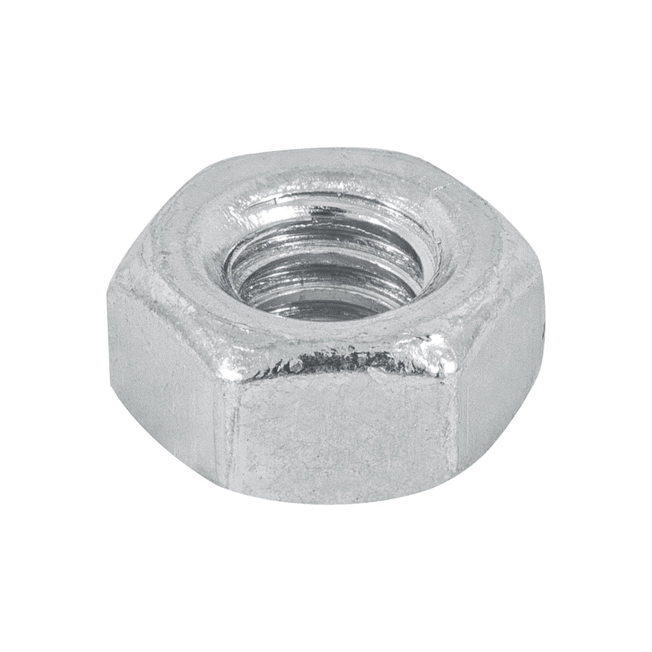 Blíster con 25 tuercas 1/4' hex de acero galvanizado, Fiero Caja con 12, 40755