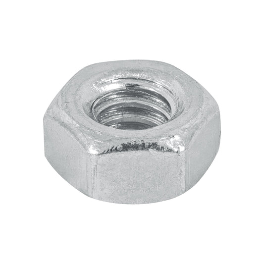 Bolsa con 250 tuercas 1/4' hexagonales de acero galvanizado Caja con 6, 44548