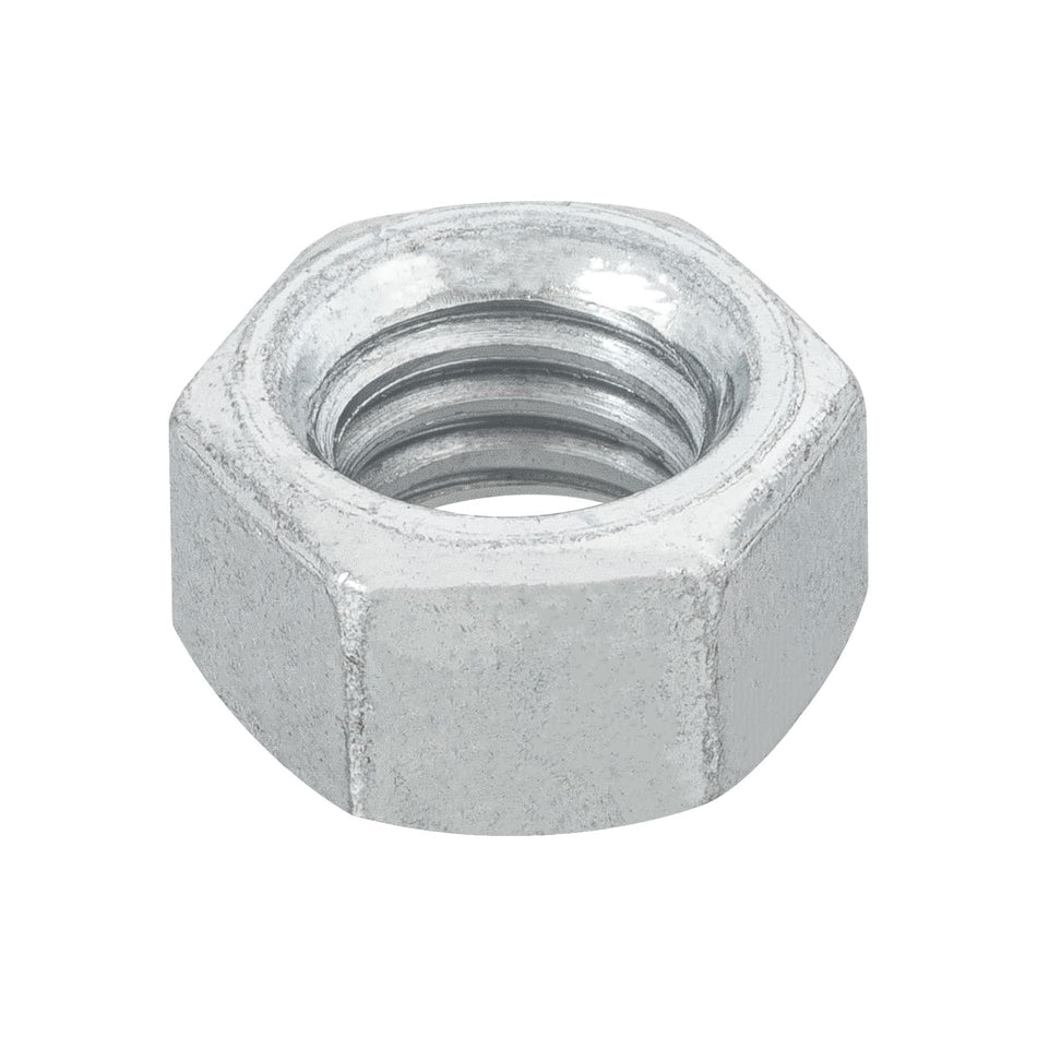 Bolsa con 100 tuercas 3/8' hexagonales de acero galvanizado Caja con 6, 44550