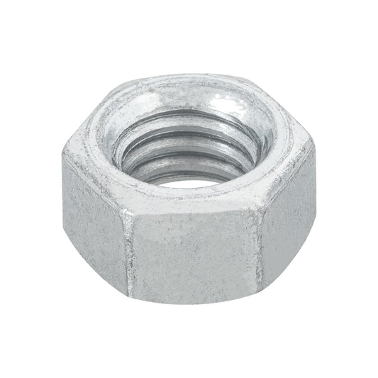 Bolsa con 100 tuercas 3/8' hexagonales de acero galvanizado Caja con 6, 44550
