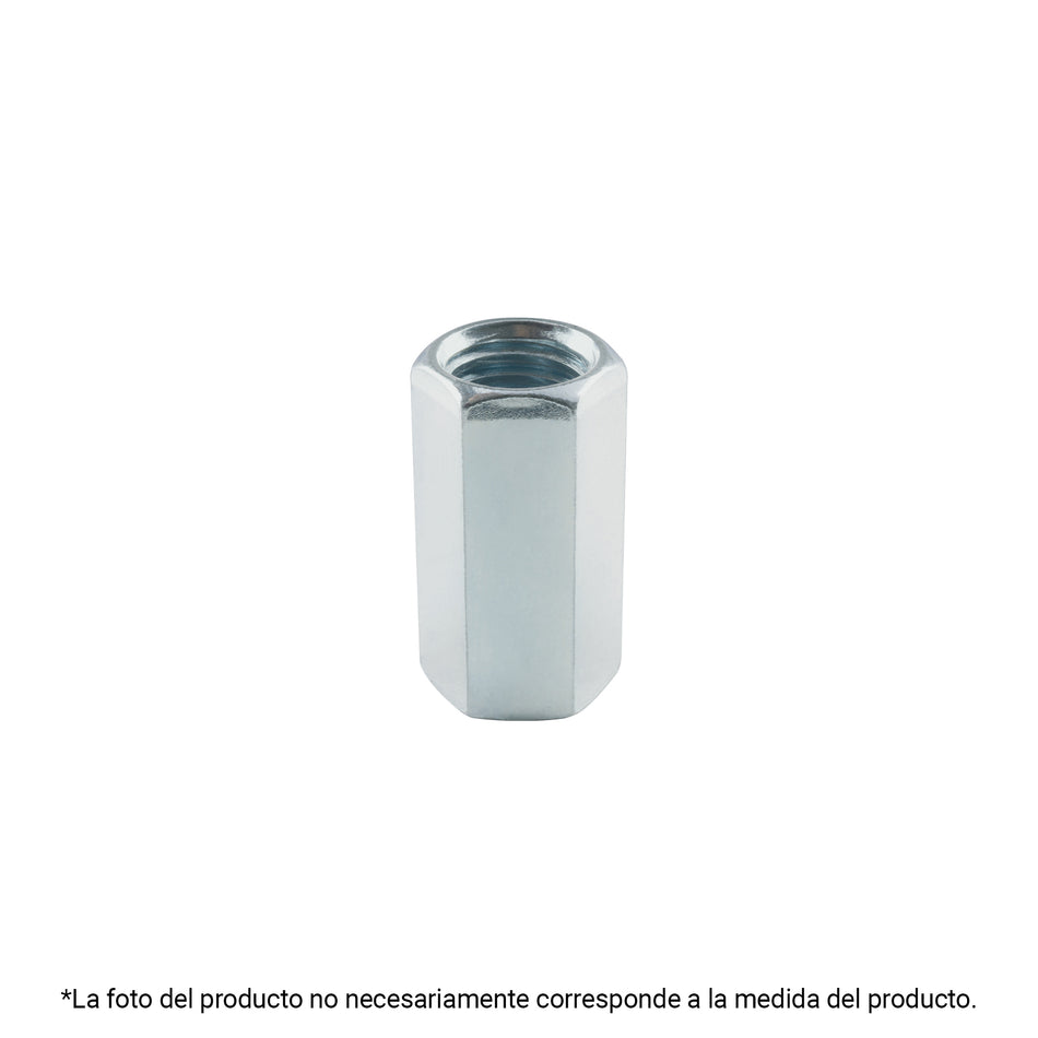 Bolsa con 5 tuercas cople, 3/16' acero galvanizado , FIERO Caja con 6, 40942