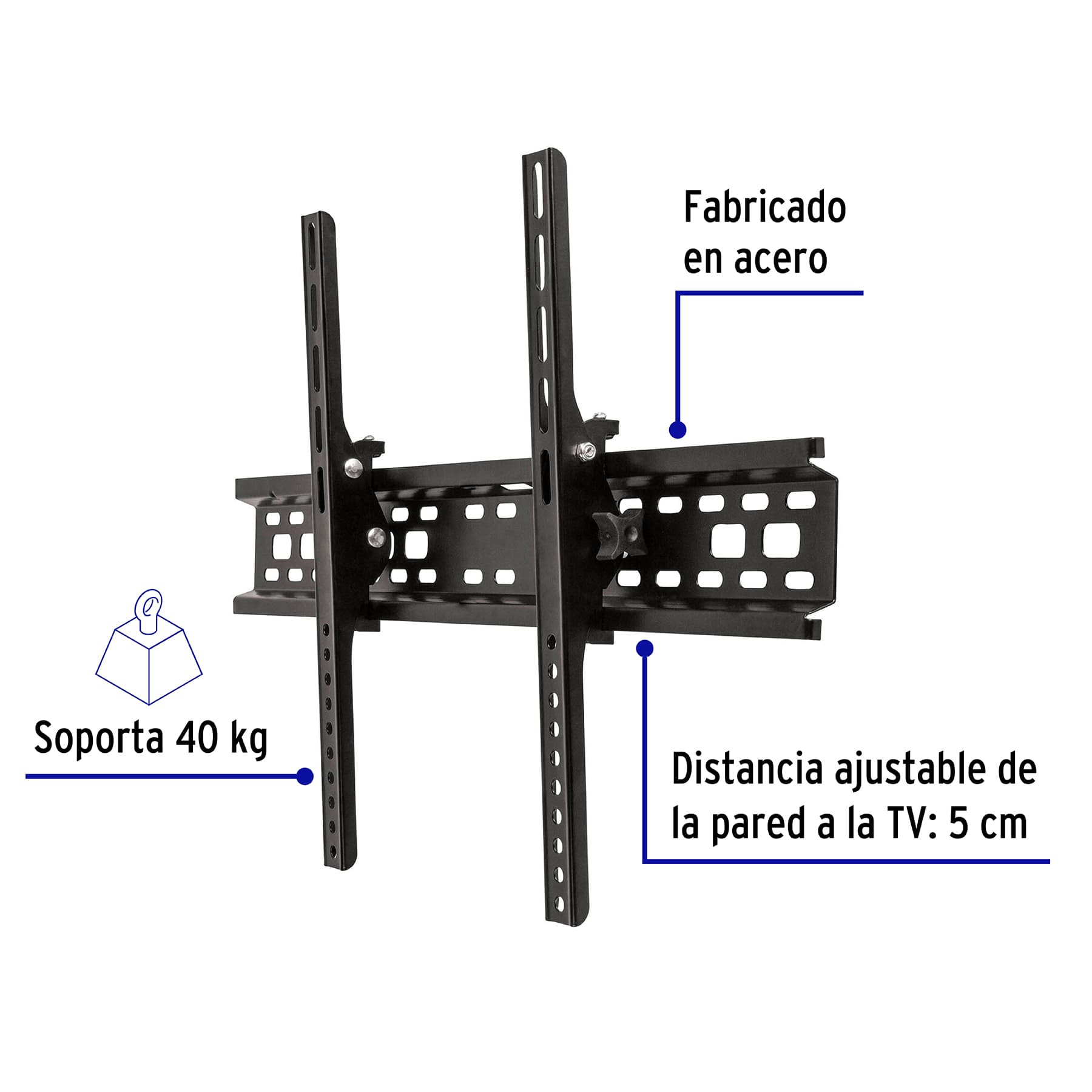 Soporte para pantallas de 32' a 70' con movimiento angular, 48429