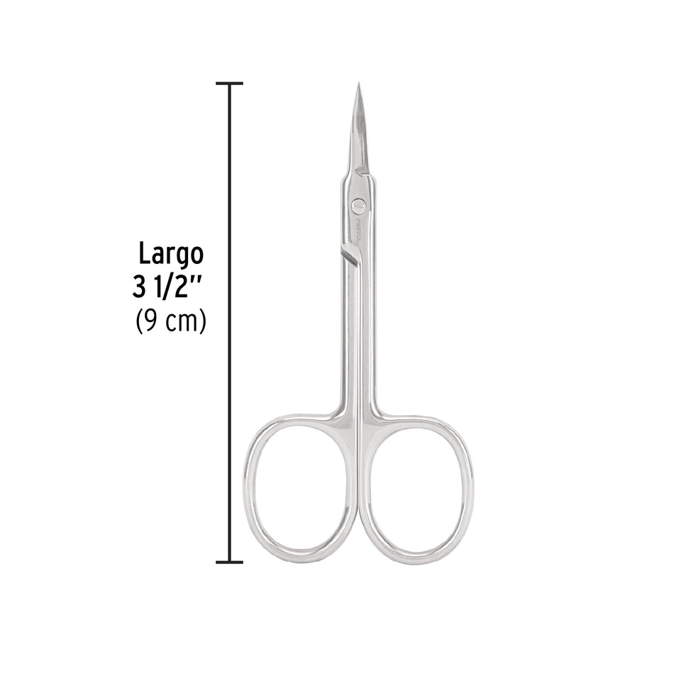 Tijera para manicure 3-1/2', punta extrafina, PRETUL Caja con 6, 28233