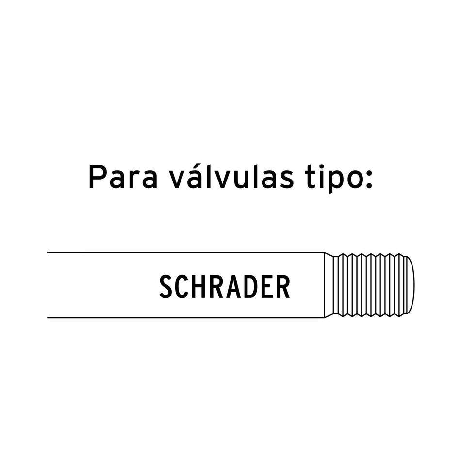 Inflador de cabeza doble, cuerda 1/4 NPT, Pretul Caja con 6, 21694