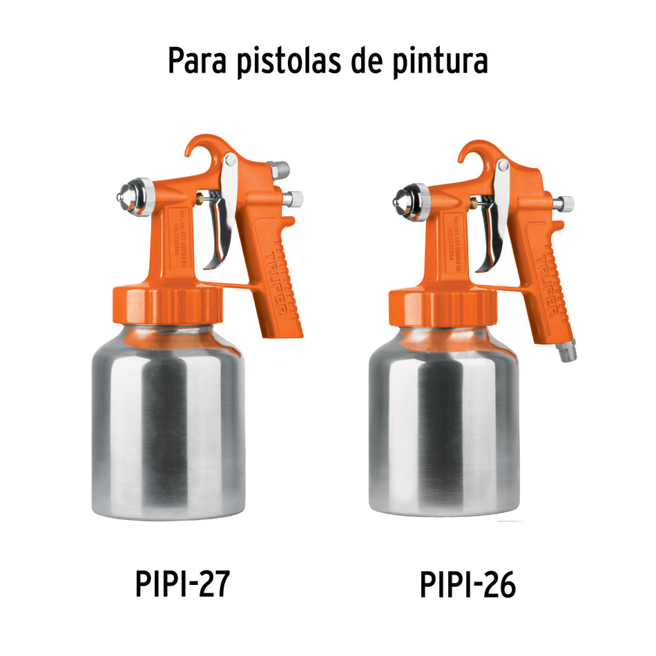 Vaso aluminio de repuesto para PIPI-26/27, TRUPER, 23110