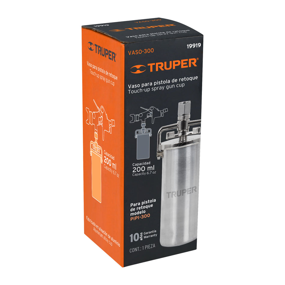 Vaso aluminio de repuesto para PIPI-300, TRUPER, 19919