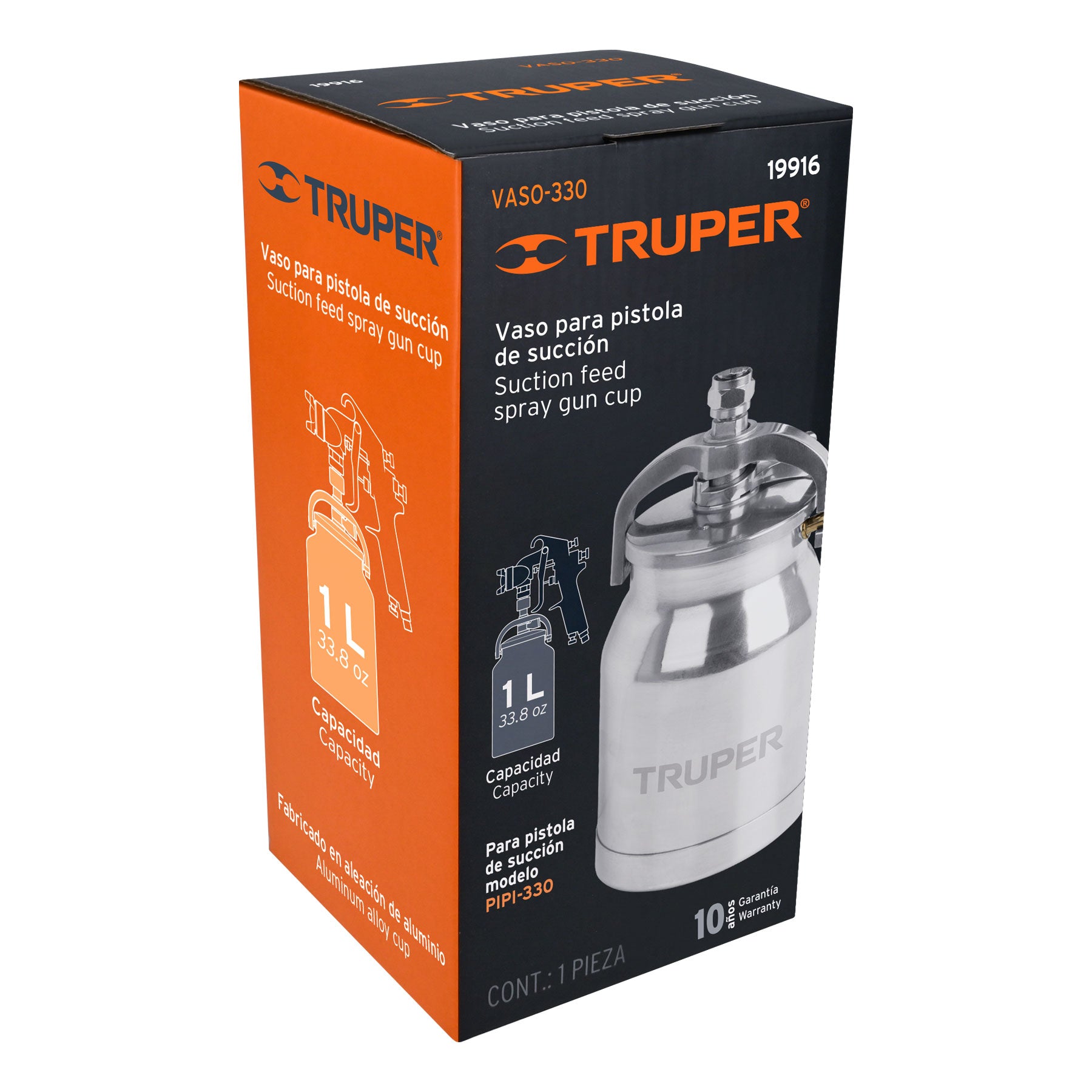 Vaso aluminio de repuesto para PIPI-330, TRUPER, 19916