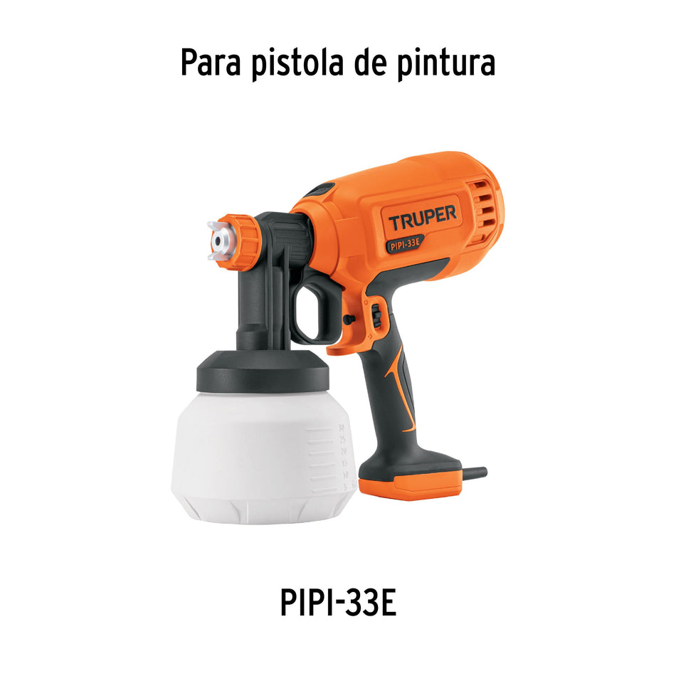 Vaso de plástico para PIPI-33E, Truper, 102055