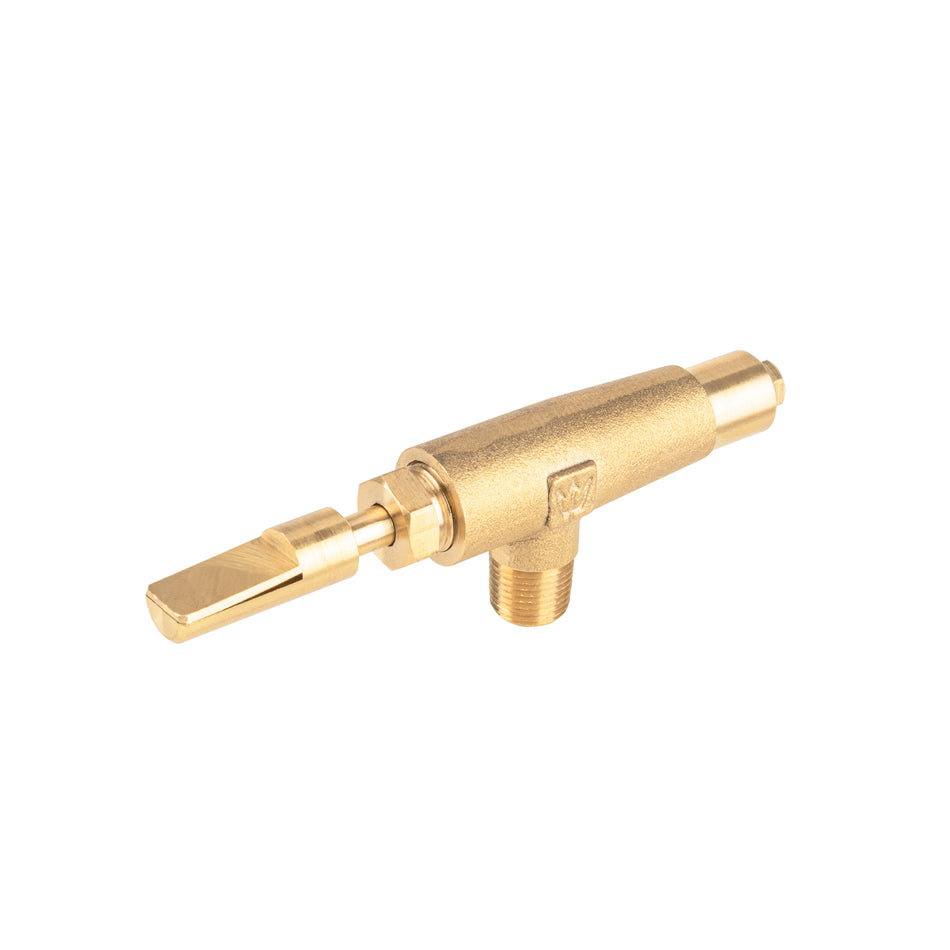 Válvula horizontal de latón 1/8' gas LP, alta presión, FOSET Caja con 6, 45443