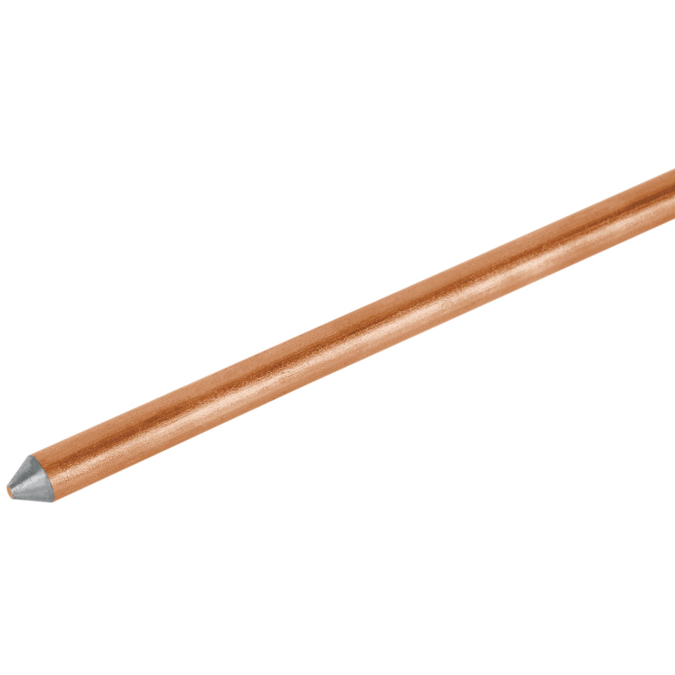 Varilla de 1.5 m, acero revestido de cobre, de 1/2' Volteck Caja con 5, 46124