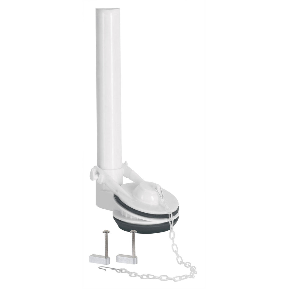 Válvula de descarga 2' para WC de 1 pza, cadena inox, Foset Caja con 4, 45307