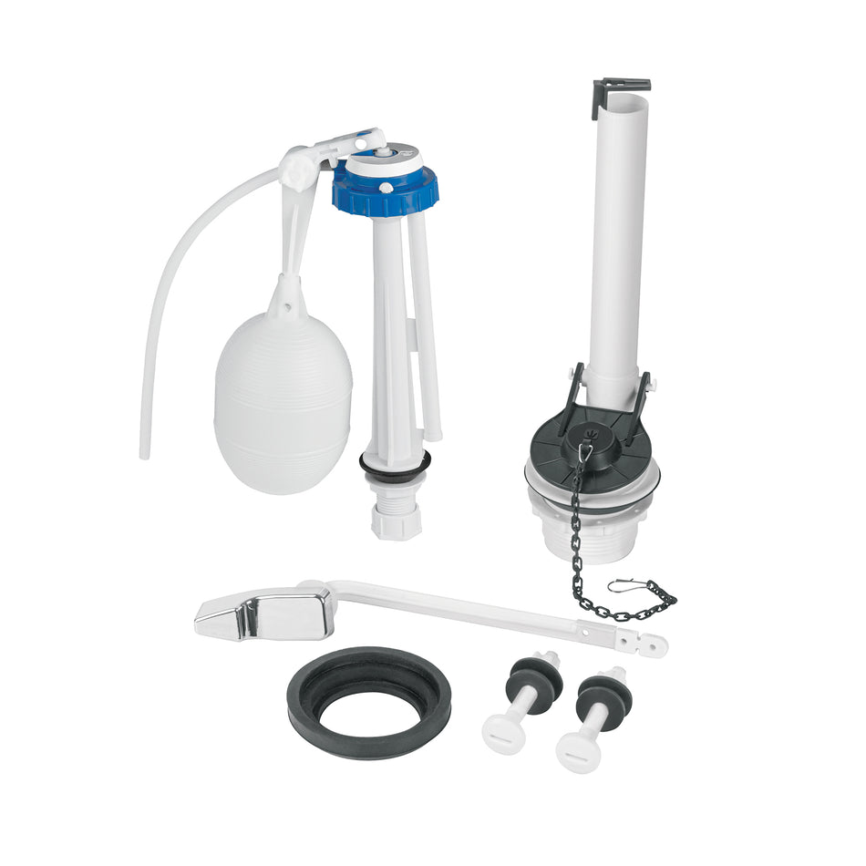 Juego de accesorios para WC, 2' con flotador, Foset Caja con 4, 49342