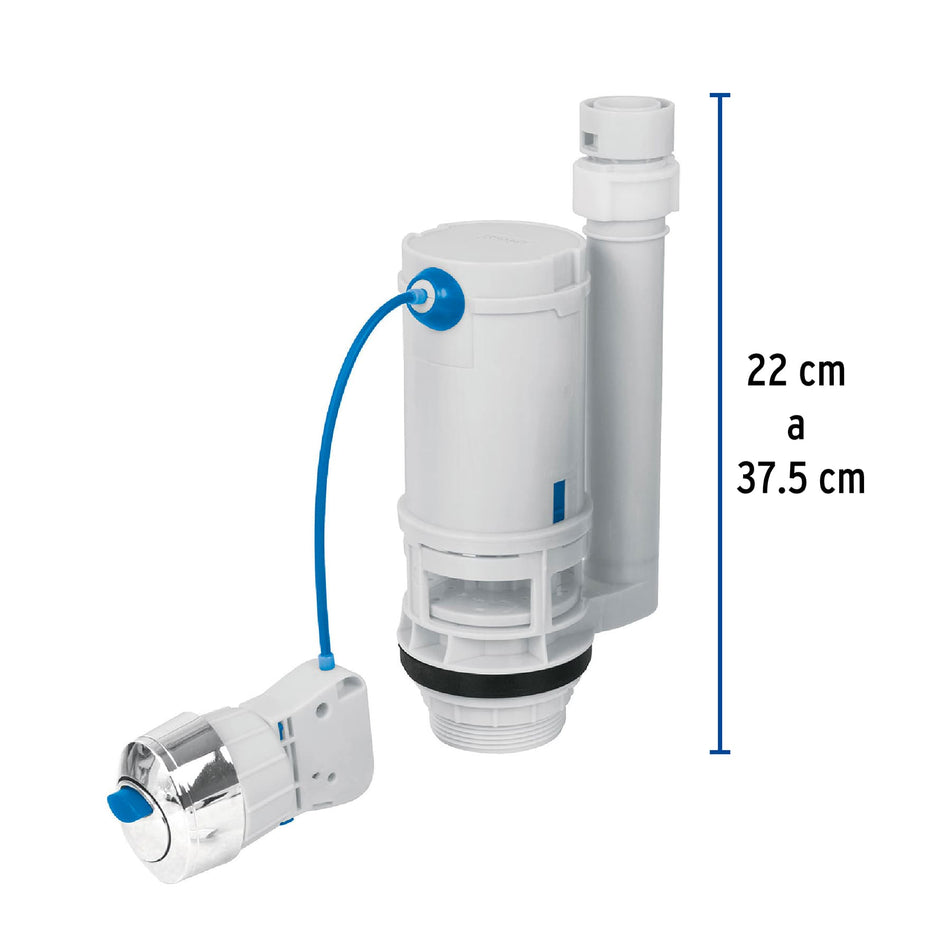 Válvula de descarga sistema dual para tanque bajo, Foset, 49325