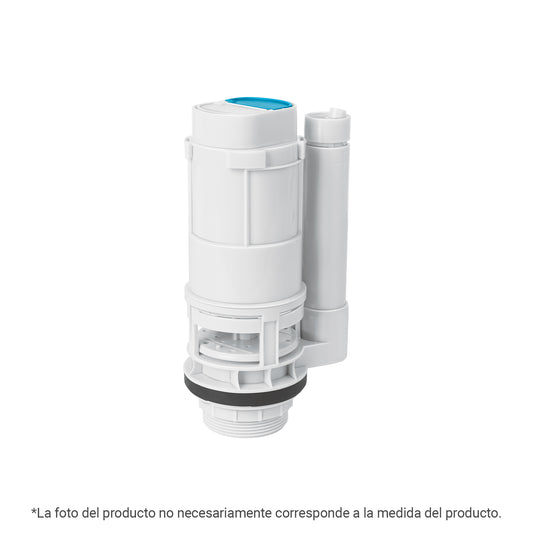 Válvula de descarga dual para WC 3' con empaque y botón, 44169