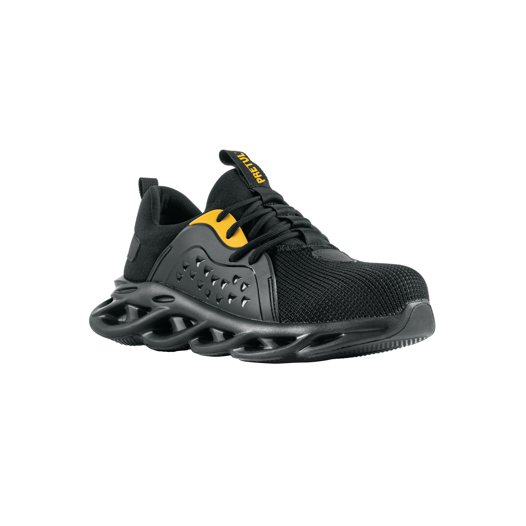[PREVENTA] Tenis de seguridad #23, casquillo metálico, negros, PRETUL, 29904