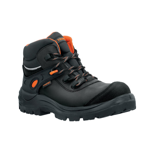 Bota de seguridad negra, #25 dieléctrica antifatiga, Truper, 15479