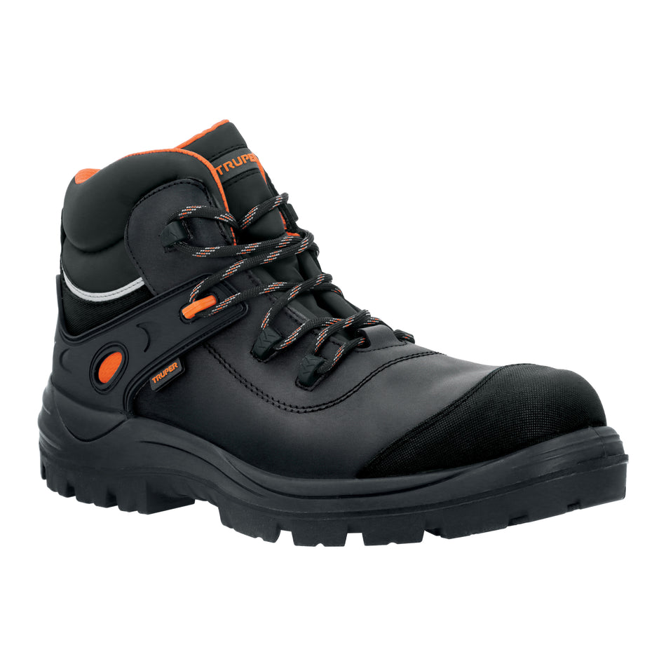 Bota de seguridad negra, #30 dieléctrica antifatiga, Truper, 15537